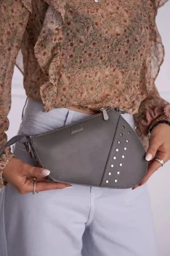 Torebki Monnari|Kopertówki>Monnari Torebka Damska Kopertówka Szara BAG9090-019