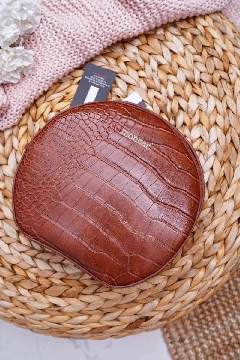 Torebki Monnari|Torebki Kuferki>Monnari Torebka Damska Kuferek Brązowy BAG9350-017
