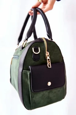 Best Nobo Torebka Damska Kuferek Zielona NBAG-L1902-C008