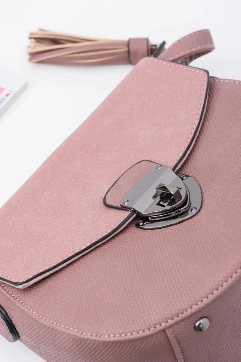 Torebka Damska Listonoszka Brudny Róż Listonoszki