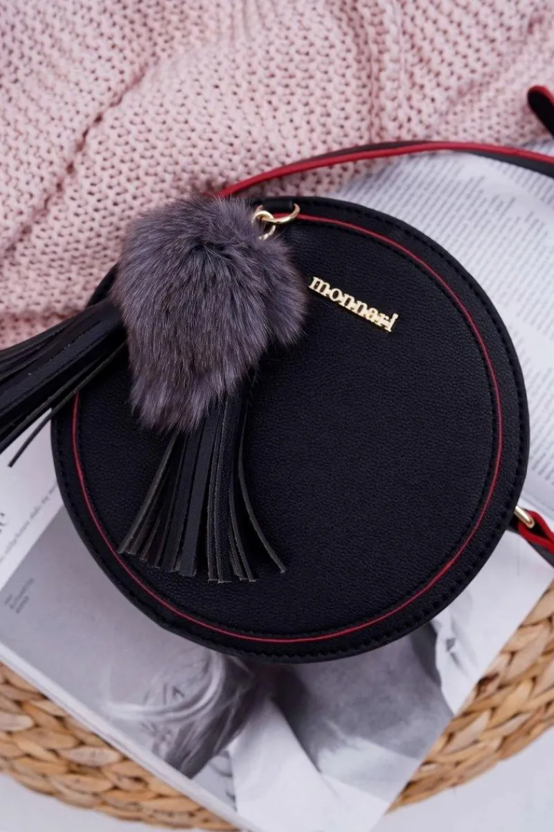 Online Torebka Damska Listonoszka Czarna BAG9490-020 Torebki Monnari|Listonoszki