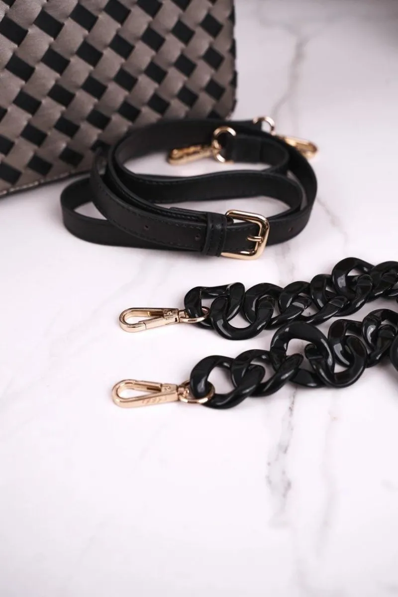 Torebki Nobo|Torebki Klasyczne>Nobo Torebka Damska Listonoszka NBAG-J2610-CM20 Czarna Złota