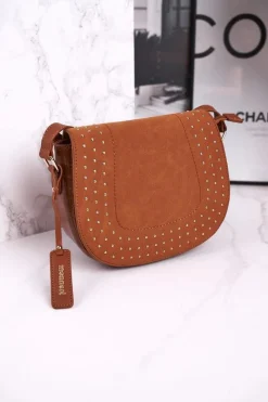 Clearance Monnari Torebka Damska Listonoszka BAG4250-017 Brązowa Zamsz