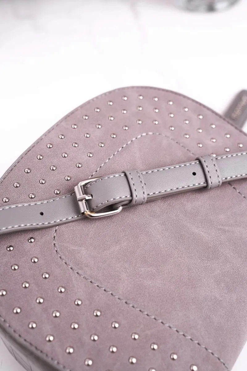 Torebki Monnari|Listonoszki>Monnari Torebka Damska Listonoszka BAG4250-019 Szara Zamsz