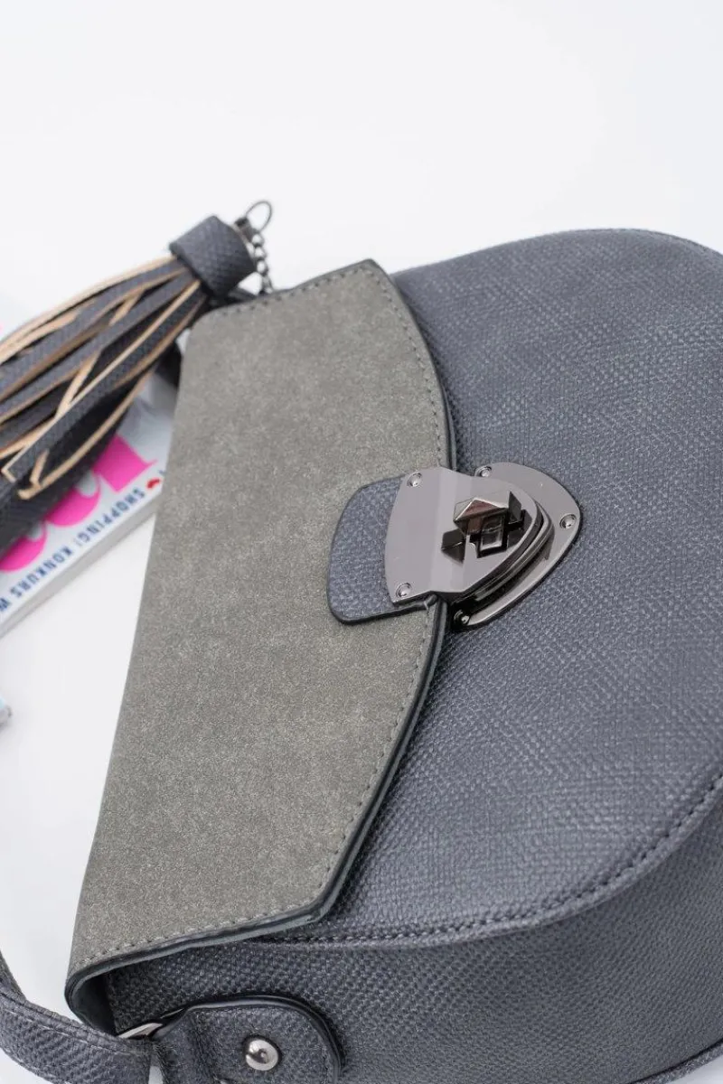 Discount Boto Torebka Damska Listonoszka Szara