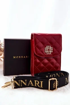 Hot Torebka Damska BAG5110-005 Czerwona Torebki Monnari|Listonoszki