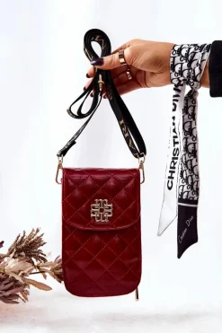 Hot Torebka Damska BAG5110-005 Czerwona Torebki Monnari|Listonoszki