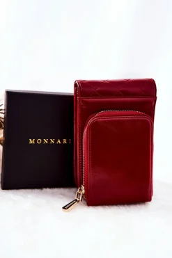 Hot Torebka Damska BAG5110-005 Czerwona Torebki Monnari|Listonoszki