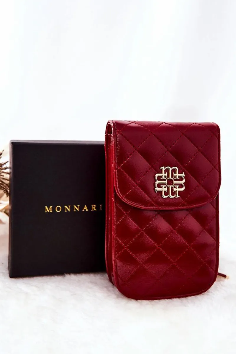 Hot Torebka Damska BAG5110-005 Czerwona Torebki Monnari|Listonoszki