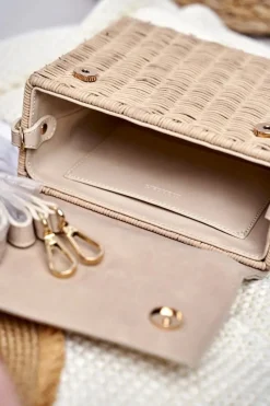 Hot Torebka Damska Beżowa Kuferek BAG3660-015 Torebki Monnari|Torebki Kuferki