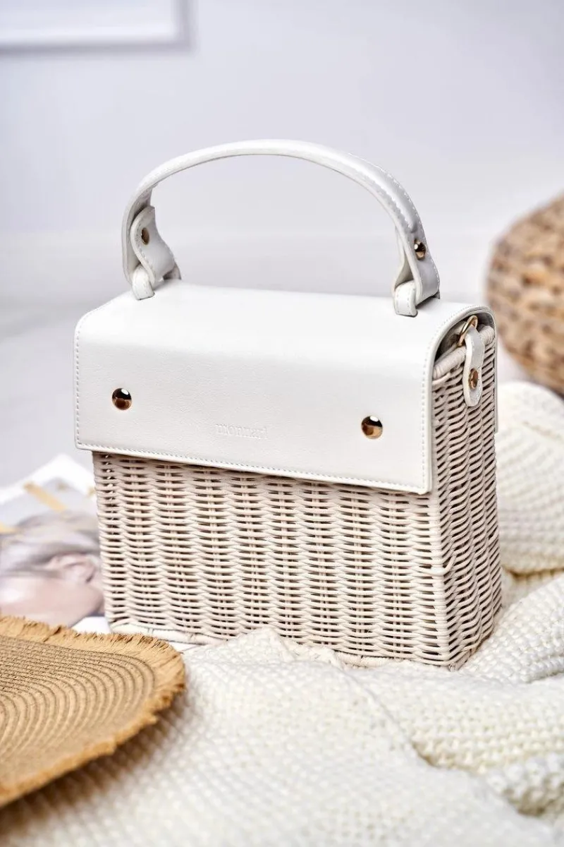 Torebki Monnari|Torebki Kuferki>Monnari Torebka Damska Biały Kuferek BAG3660-000