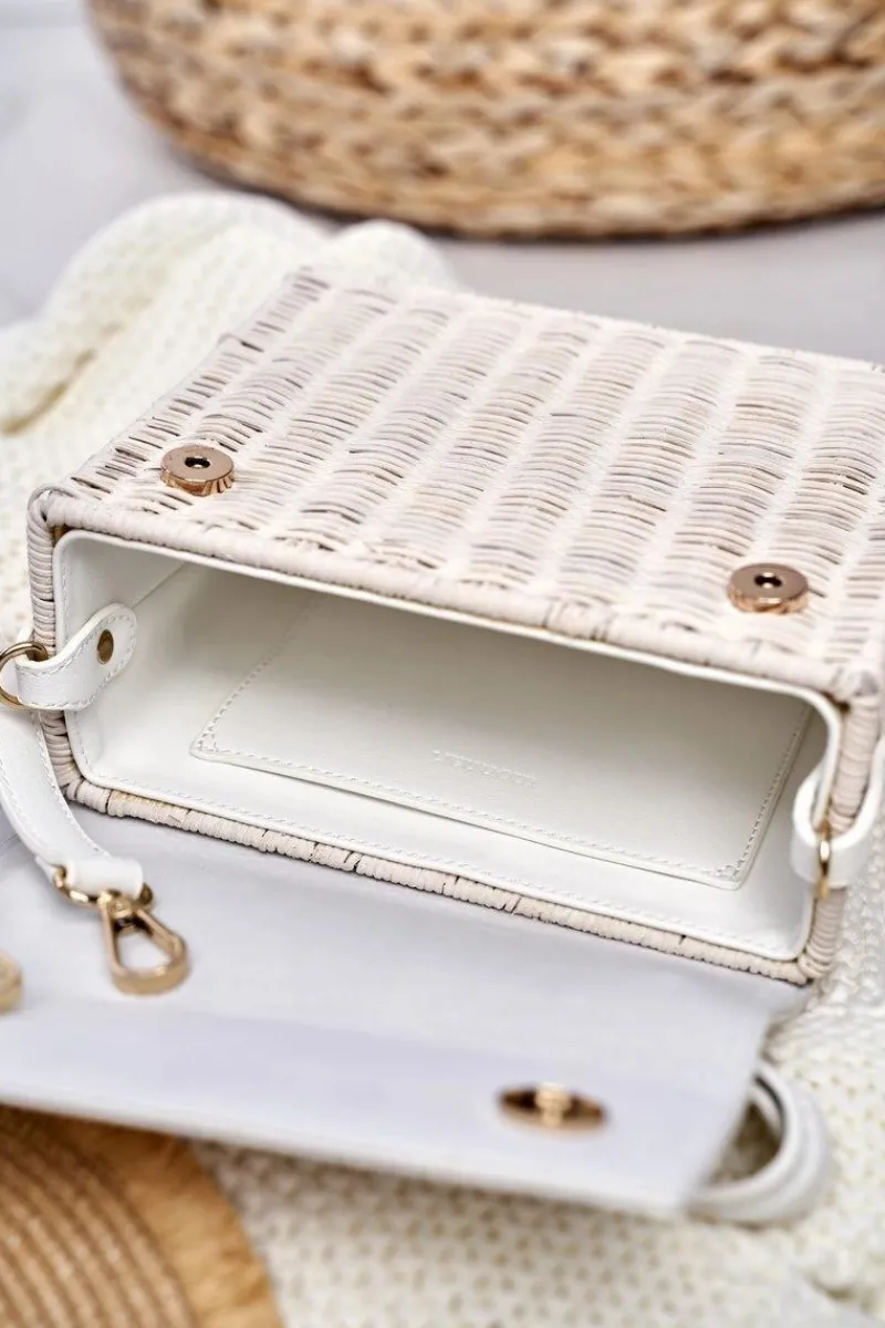 Torebki Monnari|Torebki Kuferki>Monnari Torebka Damska Biały Kuferek BAG3660-000