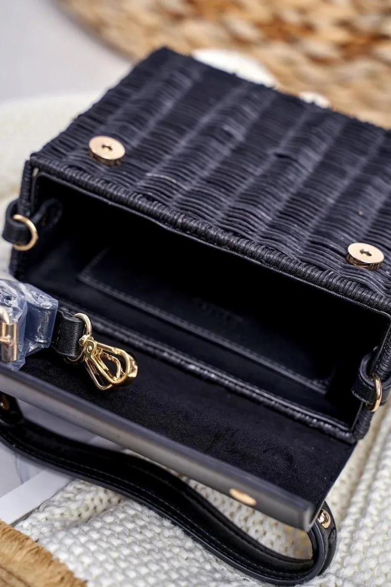 Torebki Monnari|Torebki Kuferki>Monnari Torebka Damska Czarna Kuferek BAG3660-020