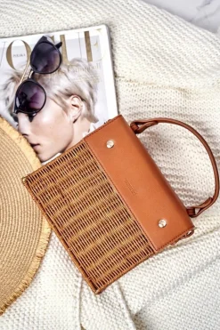 Discount Monnari Torebka Damska Karmelowe Kuferek BAG3660-017