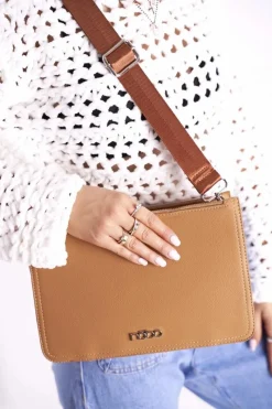 New Nobo Torebka Damska Brązowa Listonoszka NBAG-I2670-C017