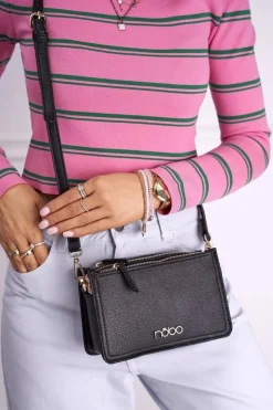 Torebki Nobo|Listonoszki>Nobo Torebka Damska Czarna Listonoszka NBAG-I2680-C020