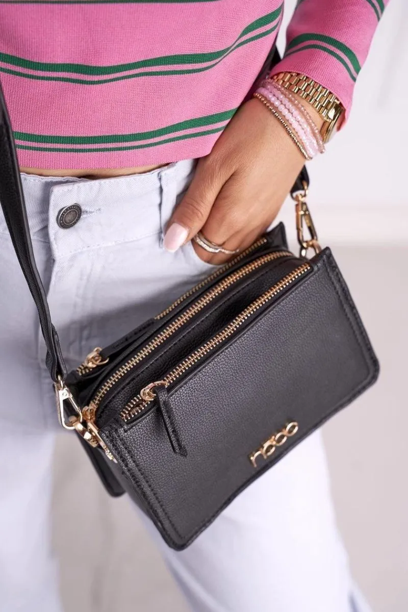 Torebki Nobo|Listonoszki>Nobo Torebka Damska Czarna Listonoszka NBAG-I2680-C020