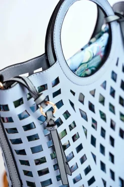 Nobo Torebka Damska Klasyczna Koszyczek Niebieska NBAG-I3680-C012