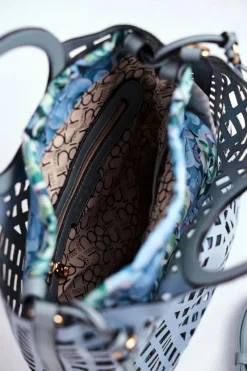 Nobo Torebka Damska Klasyczna Koszyczek Niebieska NBAG-I3680-C012