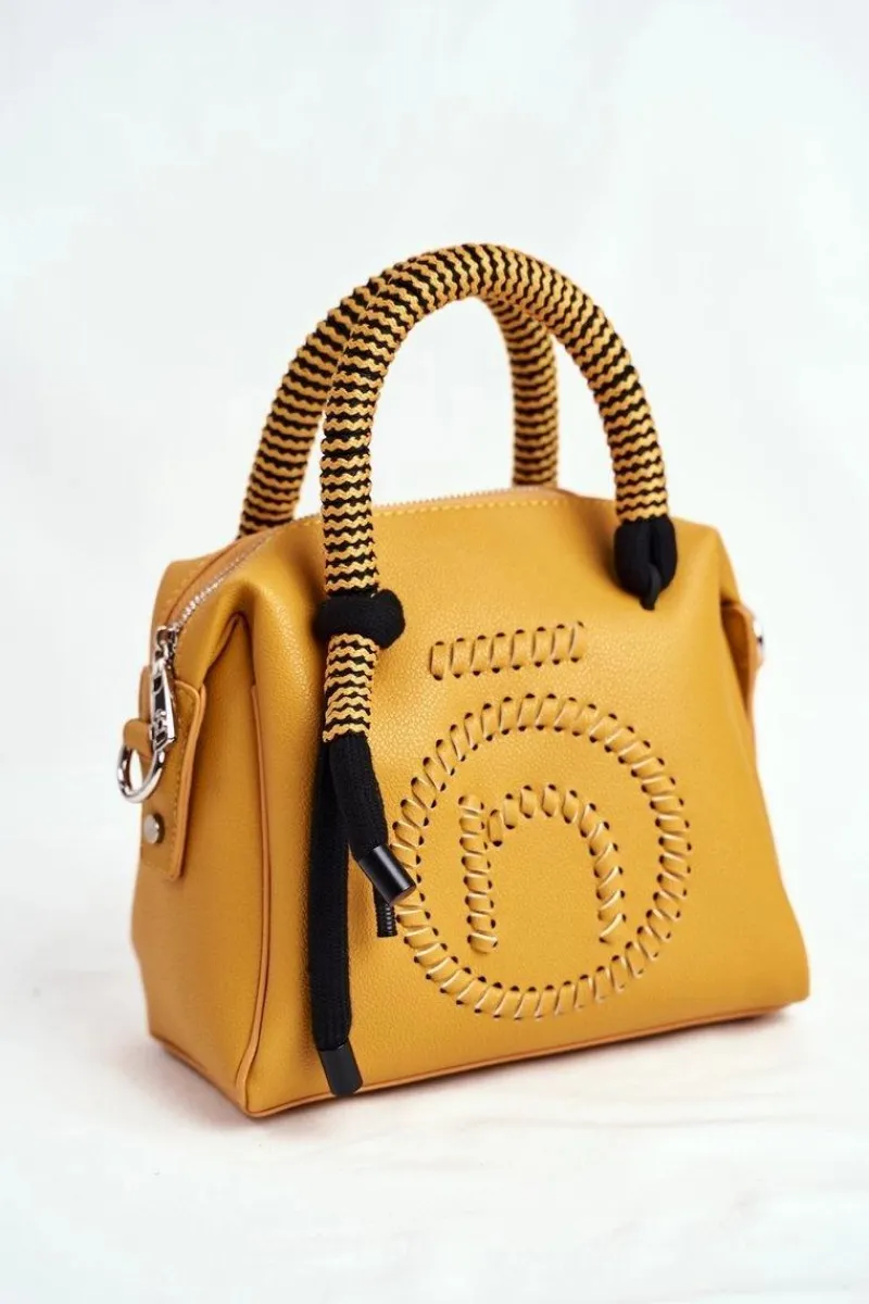 Torebki Nobo|Torebki Klasyczne>Nobo Torebka Damska Klasyczna Musztardowa NBAG-I4460-C002