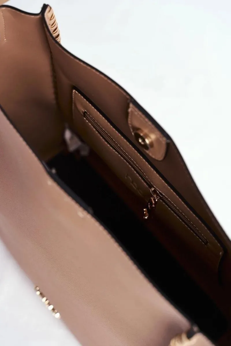 Hot Nobo Torebka Damska Klasyczna Beżowa NBAG-I0180-C015