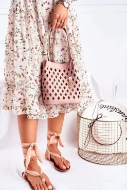 Sale Nobo Torebka Damska Klasyczna Shopper Różowa NBAG-I3690-C004