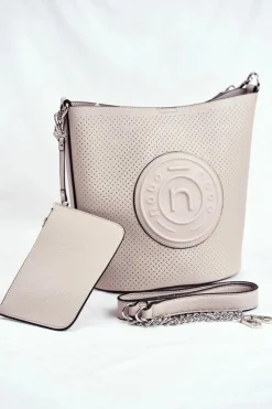 Clearance Torebka Damska Klasyczna Shopper Szara NBAG-I4240-C019 Torebki Nobo|Torebki Klasyczne