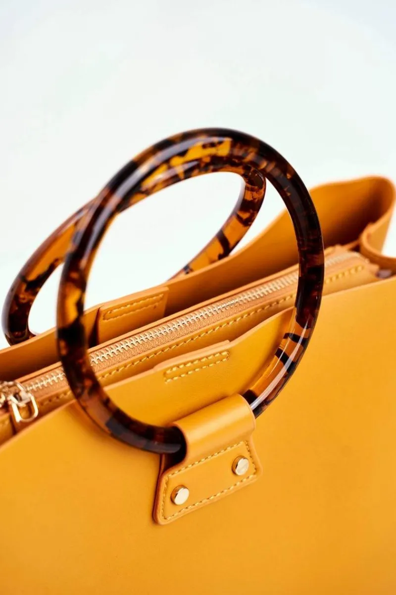 Torebki Nobo|Torebki Klasyczne>Nobo Torebka Damska Klasyczna Musztardowa NBAG-I4210-C002