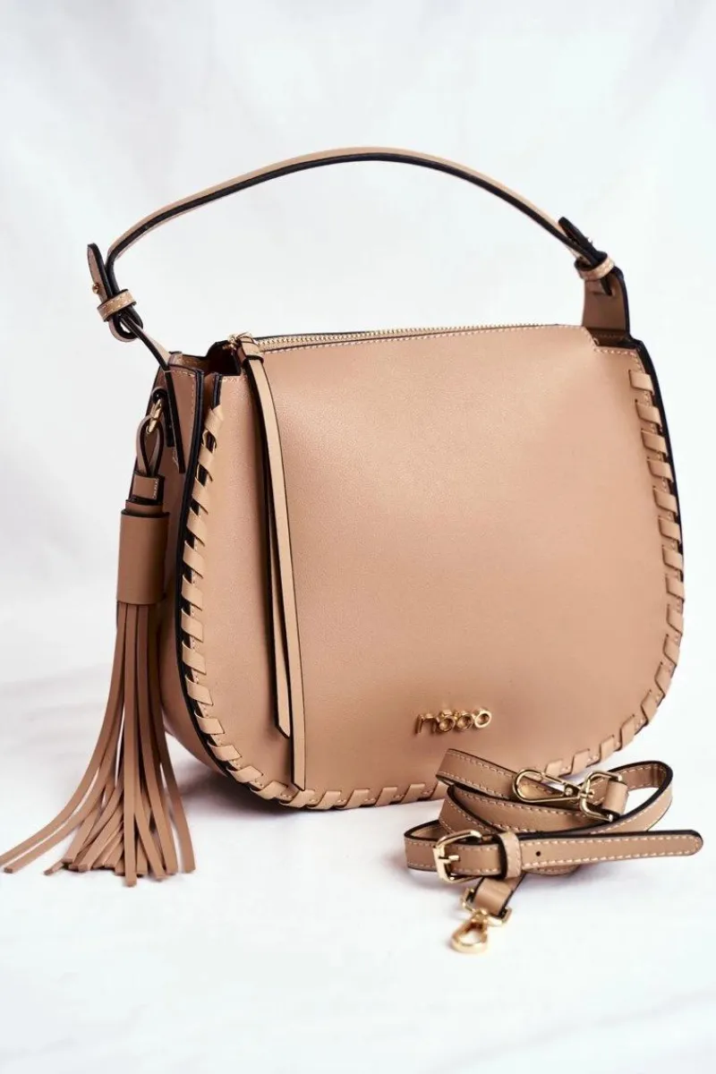 Discount Torebka Damska Klasyczna Beżowa NBAG-I0190-C015 Torebki Nobo|Torebki Klasyczne