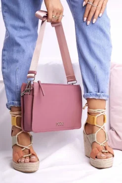 Clearance Nobo Torebka Damska Różowa Listonoszka NBAG-I2670-C004