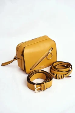 New Nobo Torebka Damska Saszetka Nerka Musztardowa NBAG-I3190-C002