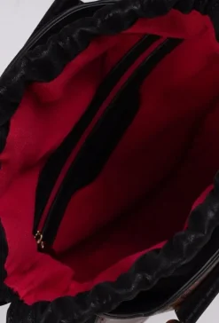 Best Monnari Torebka Damska Okrągła Brązowo Czarna BAG9340-017