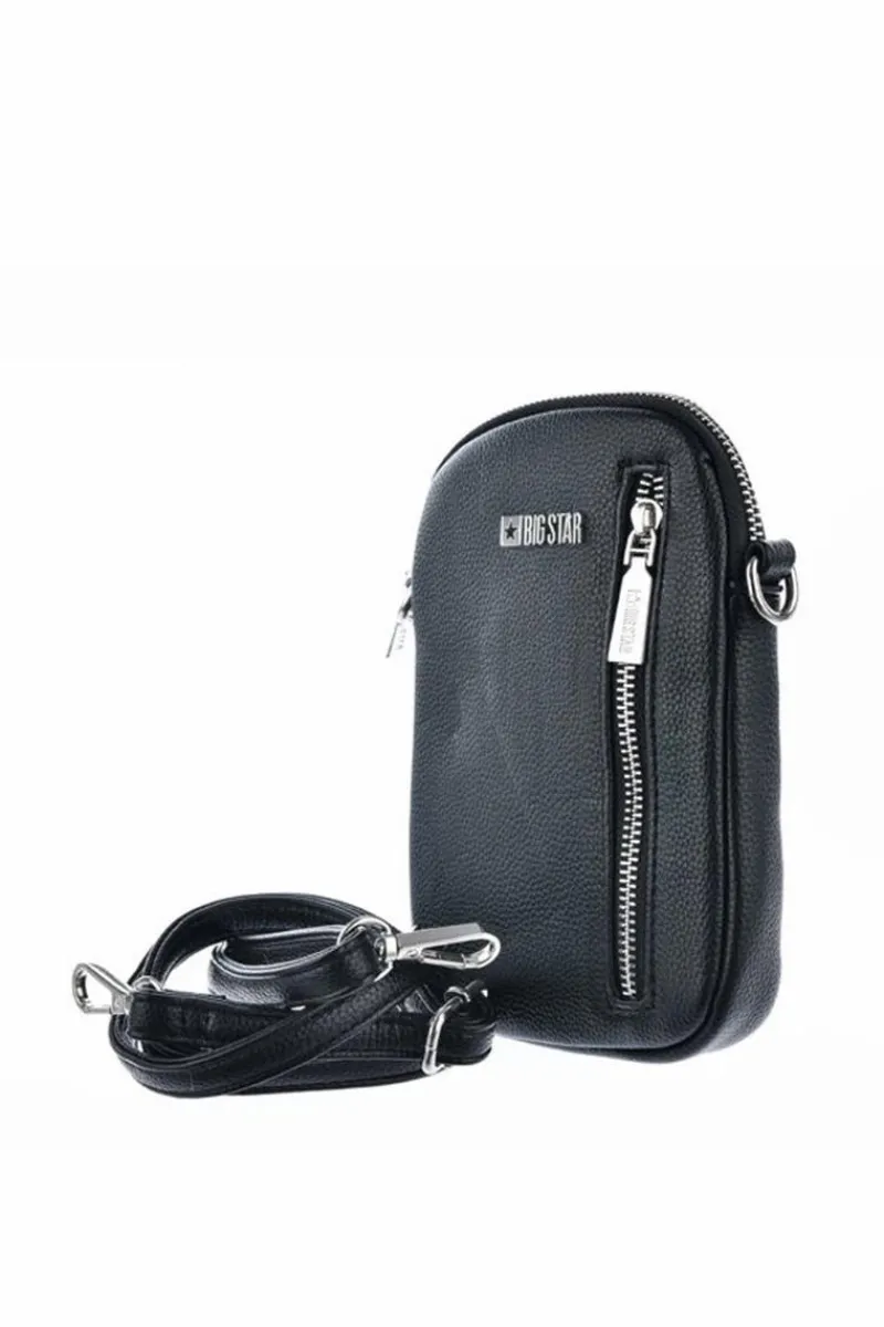 Big Star Shoes Torebka Damska Saszetka Big Star JJ574152 Czarna