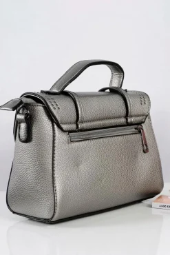 Sale Boto Torebka Damska Srebrna Listonoszka Kuferek Dżety