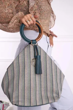 Online Nobo Torebka Damska Torba Worek Zielona NBAG-I1951-CM08