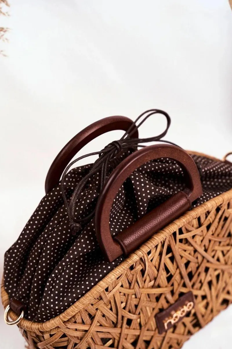 Torebki Nobo|Torebki Klasyczne>Nobo Torebka Damska Wiklinowy Koszyczek NBAG-XI0370-C015