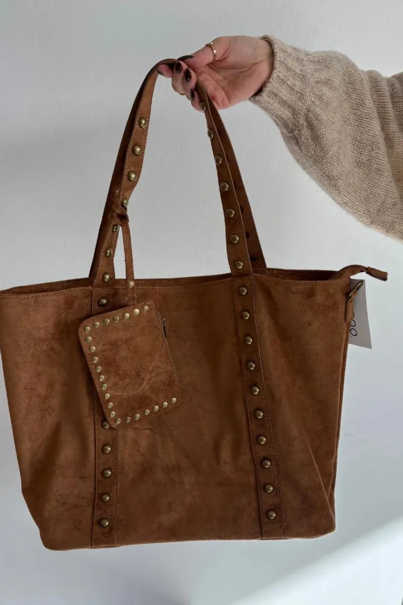 Torebki Klasyczne>Boto Torebka Damska Ze Zdobieniem Camel Kynelle Brązowy