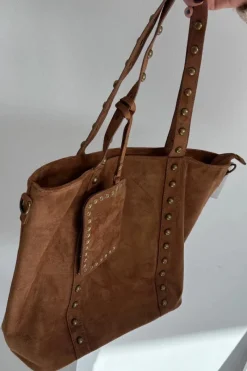 Torebki Klasyczne>Boto Torebka Damska Ze Zdobieniem Camel Kynelle Brązowy