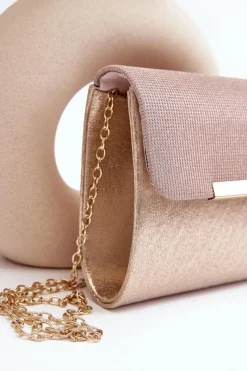 Boto Torebka Kopertówka Na Łańcuszku Różowe Złoto Onelia