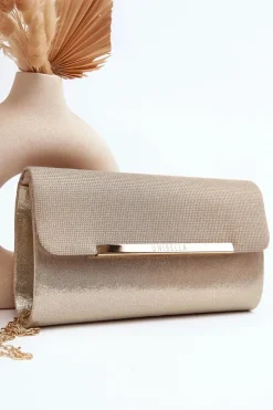 Clearance Torebka Kopertówka Na Łańcuszku Złota Onelia Kopertówki