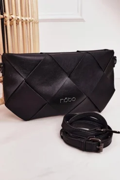Best Nobo Torebka Kopertówka Z Odpinanym Paskiem NBAG-K1260 Czarna