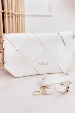Clearance Nobo Torebka Kopertówka Z Odpinanym Paskiem NBAG-K1260 Biała