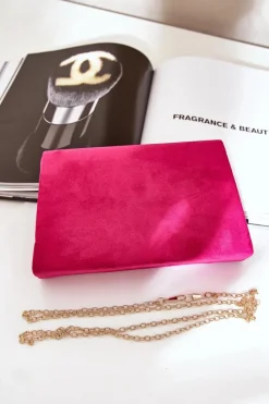 Online Boto Torebka Kopertówka Z Ozdobnym Sercem Eko Zamszowa Fuksja Evilinas