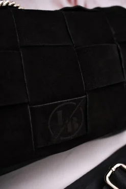 Discount Boto Torebka Kopertówka Z Zamszową Plecionką LAURA BIAGGI Czarna