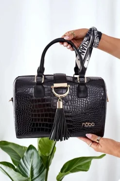 Torebki Nobo|Torebki Kuferki>Nobo Torebka Kuferek Do Ręki L1440 Czarna