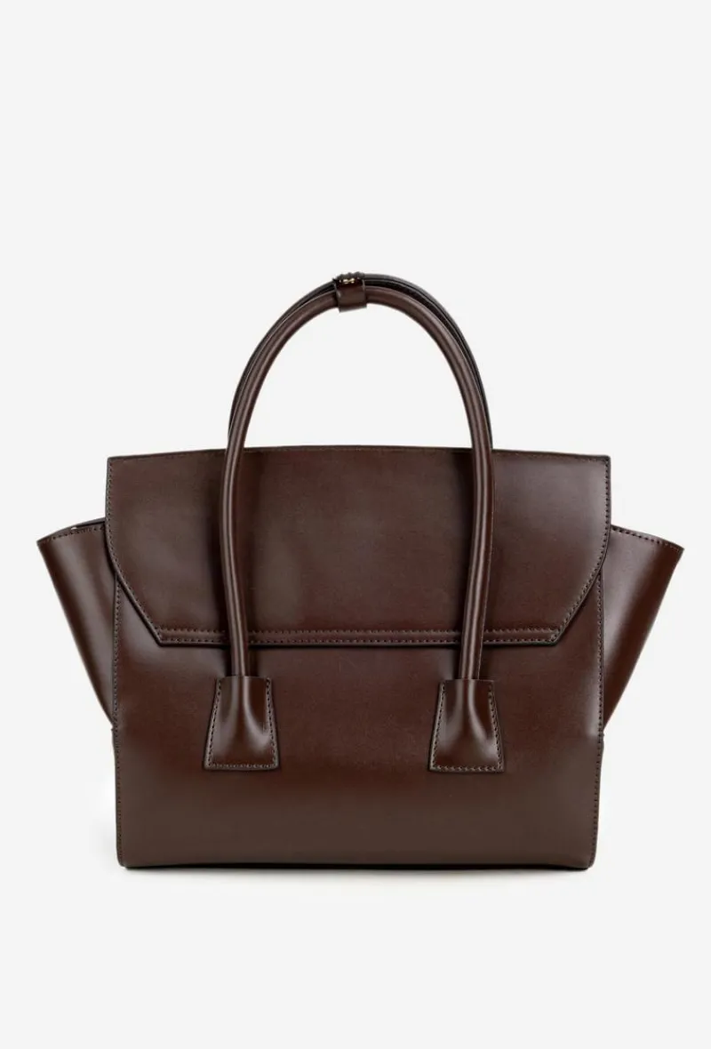 Outlet Torebka Kuferek BAG5810-M17 Czekoladowa Torebki Nobo|Torebki Kuferki