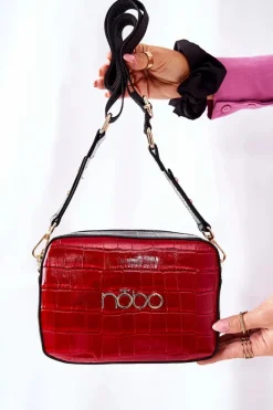 Torebki Kuferki>Nobo Torebka Kuferek NBAG-L1740-CM05 Czerwona