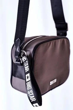 Best Big Star Shoes Torebka Listonoszka Kuferek Big Star II574004 Popielata