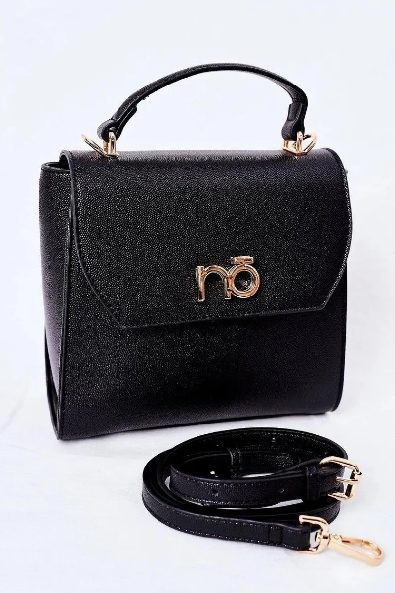 Torebki Nobo|Torebki Kuferki>Nobo Torebka Listonoszka Kuferek K2570 Czarna