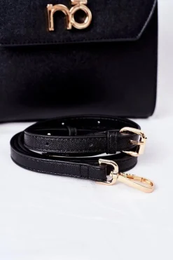 Torebki Nobo|Torebki Kuferki>Nobo Torebka Listonoszka Kuferek K2570 Czarna